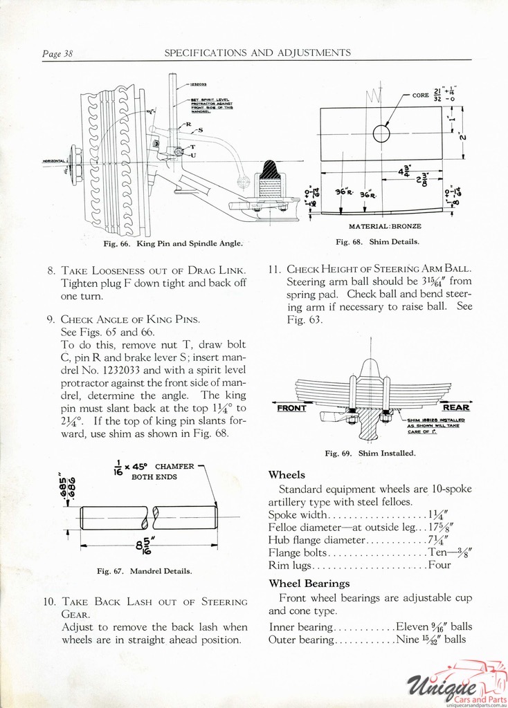 1930 Buick Marquette Specifications Booklet Page 49